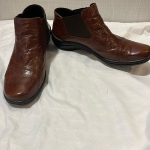 Romika Brown Leather Booties